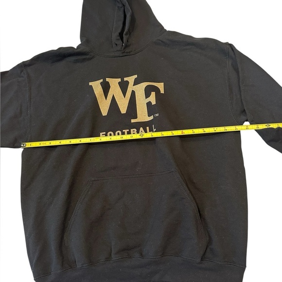 Wake Forest Football Black and Gold Hoodie Large - Picture 4 of 6